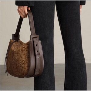 All Saints Mini-Echo Calfskin Leather Bag